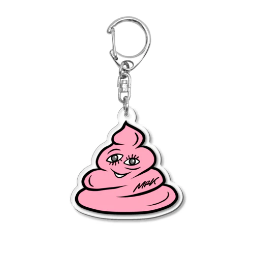 _unchi_  (Pink) Acrylic Key Chain