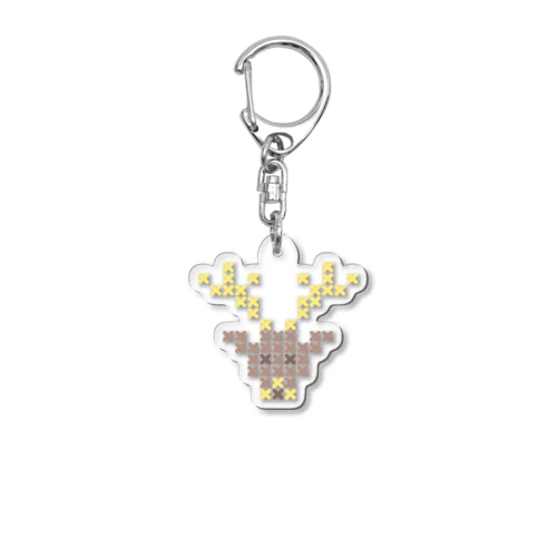 雄鹿 Cross-stitch Acrylic Key Chain