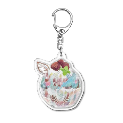 桜チョコミント❀スイーツ Acrylic Key Chain