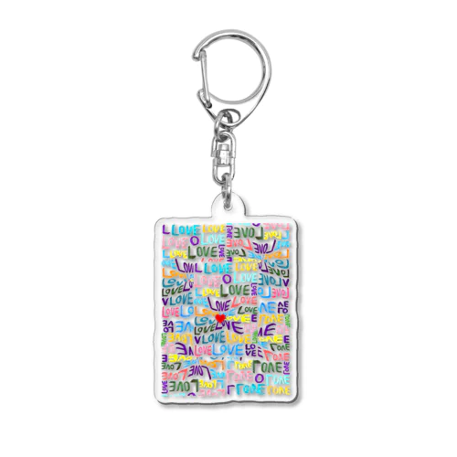 LOVE_夢叶う_物語 Acrylic Key Chain