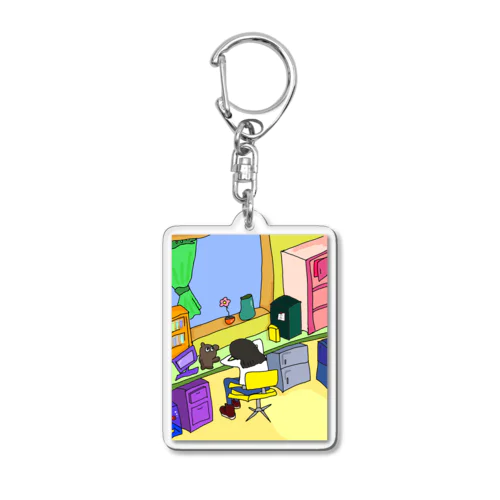 お部屋で Acrylic Key Chain