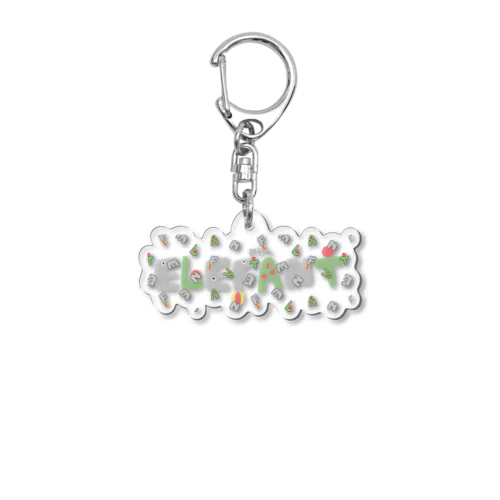 ELE (pha) FANT Acrylic Key Chain