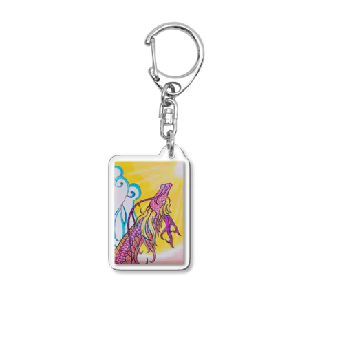 微笑む龍神　LoveRyu Acrylic Key Chain