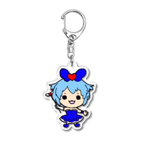 「女子隊員ブルー」キーホルダー Acrylic Key Chain