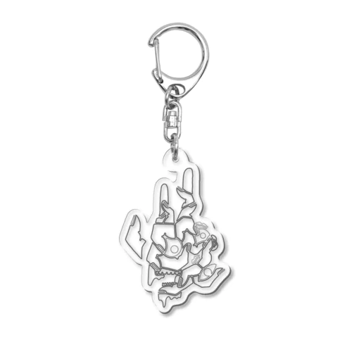 Fingers Hand Acrylic Key Chain