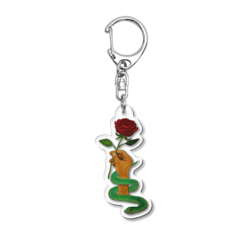 薔薇と蛇 Acrylic Key Chain