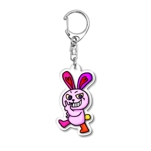 うさぎ(ニヤリ) Acrylic Key Chain