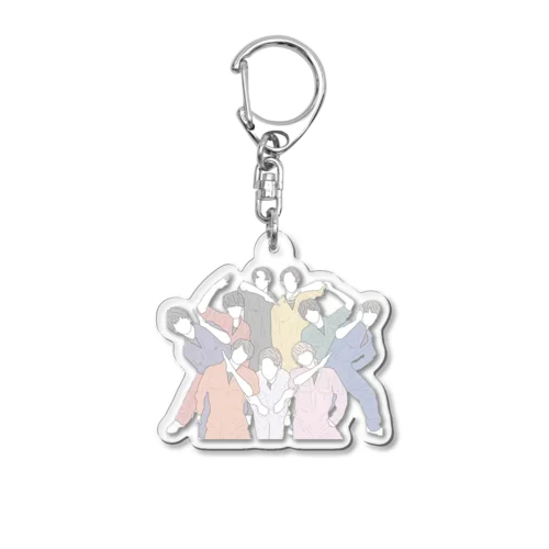 アイドル線画 Acrylic Key Chain