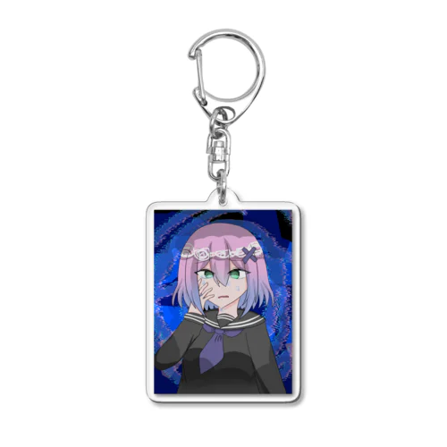 焦りがやばい女の子 Acrylic Key Chain