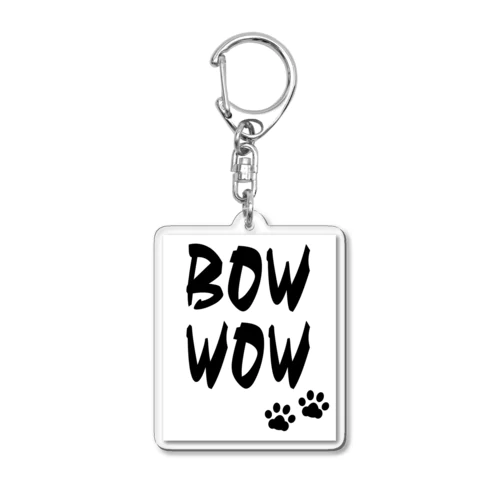 BOWWOW【ブラック】 Acrylic Key Chain