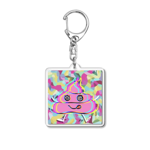 ピンクのうんち Acrylic Key Chain