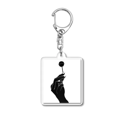 B Hand Acrylic Key Chain