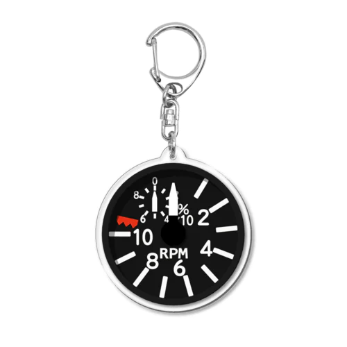 陸上自衛隊　UH-1J計器シリーズ　N1回転計 Acrylic Key Chain