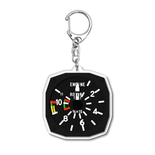 陸上自衛隊　UH-1J計器シリーズ　デュアル回転計 Acrylic Key Chain