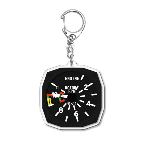 陸上自衛隊　UH-1J計器シリーズ　デュアル回転計 Acrylic Key Chain