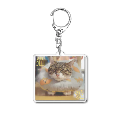 猫愛 Acrylic Key Chain