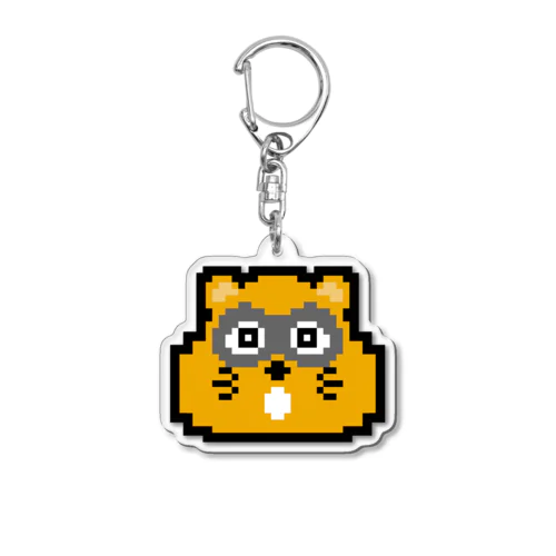 たぬ吉・ブロック調 Acrylic Key Chain