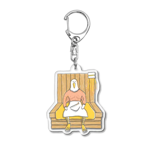 サ活で整えてます Acrylic Key Chain