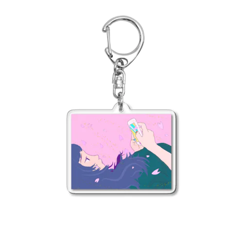 Spring melancholy Acrylic Key Chain