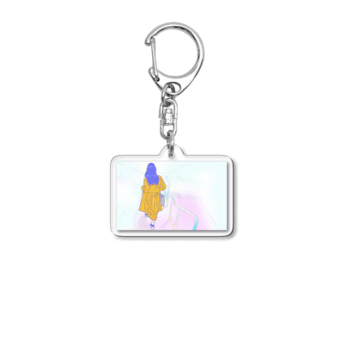 Walk Acrylic Key Chain