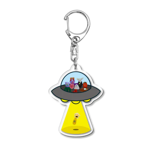 チーム宇宙人キーホルダー Acrylic Key Chain