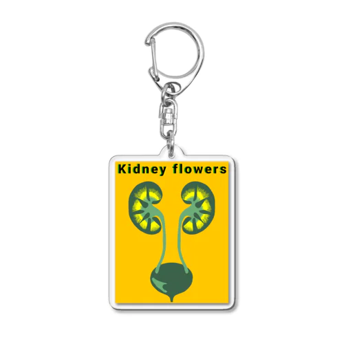 Kidney flowers Acrylic Key Chain