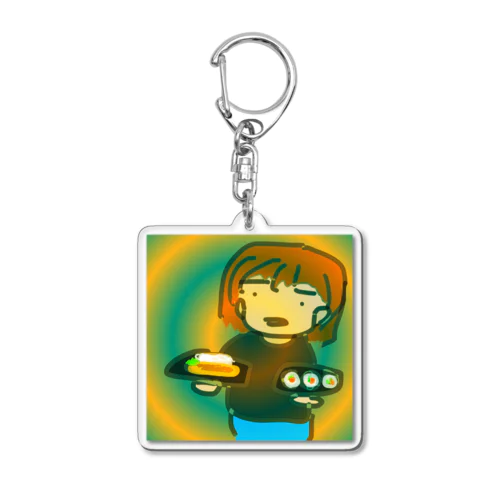 どっちたべる？？？ Acrylic Key Chain