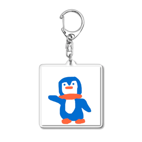 肥満度の高いペンギン Acrylic Key Chain