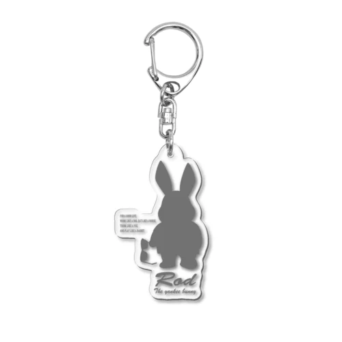 Rod the rabbiit【シルエット】 Acrylic Key Chain