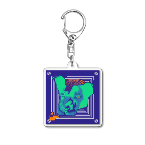 gun dog Acrylic Key Chain