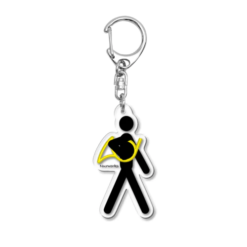 The Walking Hornist w/o Logo Acrylic Key Chain