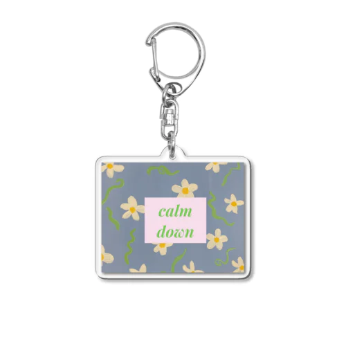 calm downしようねグッズ Acrylic Key Chain