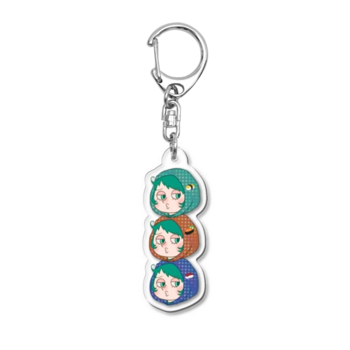 SUSHI hoodie girl 3連キーホルダー Acrylic Key Chain