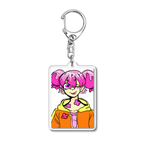 アイスクリームガール Acrylic Key Chain