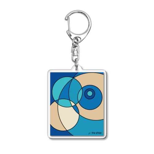 ripples color 2 Acrylic Key Chain