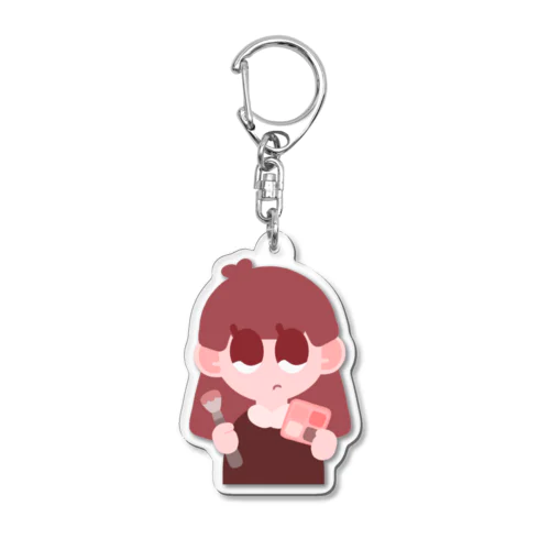 メイクアップハッピーガール (あかね) Acrylic Key Chain