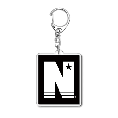 N STAR ホワイト Acrylic Key Chain