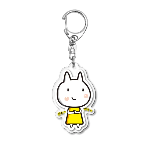 【悪巧み】うさねこ【腹黒】 Acrylic Key Chain