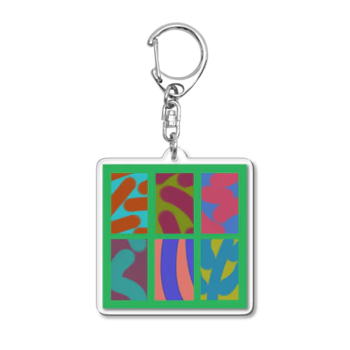 カラー細胞グリーン Acrylic Key Chain