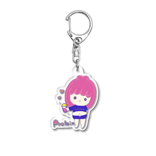 プロテイン女子 Acrylic Key Chain