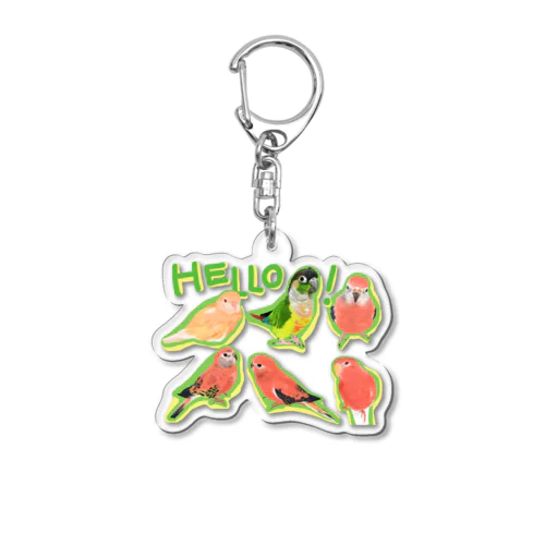 HELLO! Acrylic Key Chain