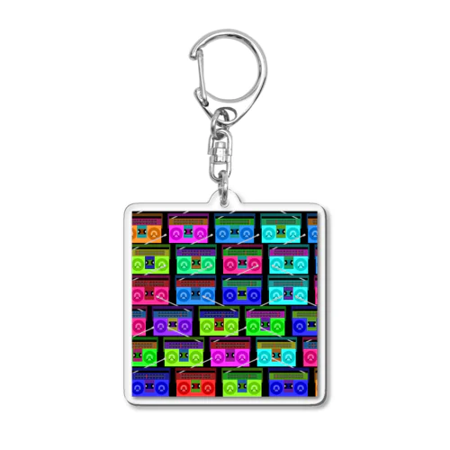 RADIO CASSETTE PLAYER Acrylic Key Chain