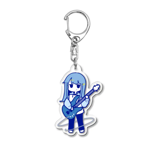 ベースガール　青 Acrylic Key Chain