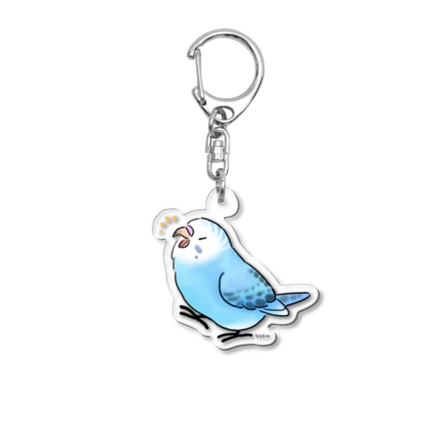 ごきげんインコ Acrylic Key Chain