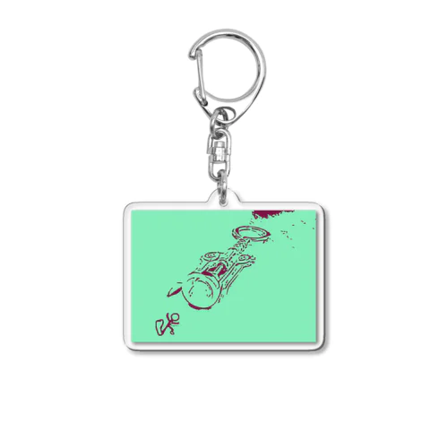 RunPenParis No.62 Acrylic Key Chain