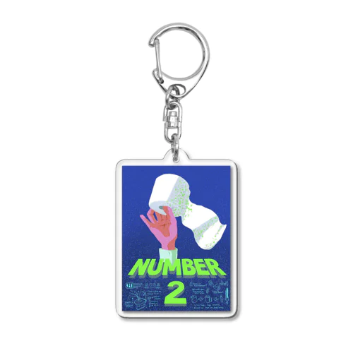 NUMBER2  Acrylic Key Chain