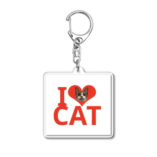 I❤︎catキーホルダー Acrylic Key Chain