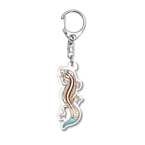 レオパードゲッコー　白 Acrylic Key Chain