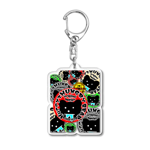 Hurryz hungry bear ロゴ Acrylic Key Chain