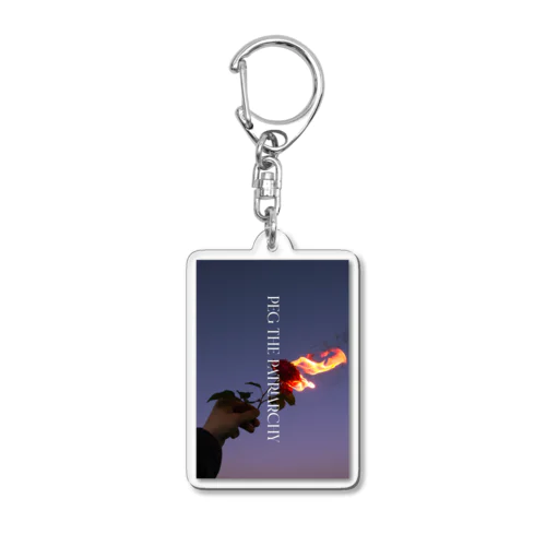 Peg The Patriarchy  Acrylic Key Chain